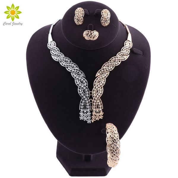 women jewelry sets 2018 nigerian wedding african beads jewelry sets fashion dubai gold silver color wholesale costume design, Slivery;golden
women jewelry sets 2018 nigerian wedding african beads jewelry sets fashion dubai gold silver color wholesale costume design, Slivery;golden
