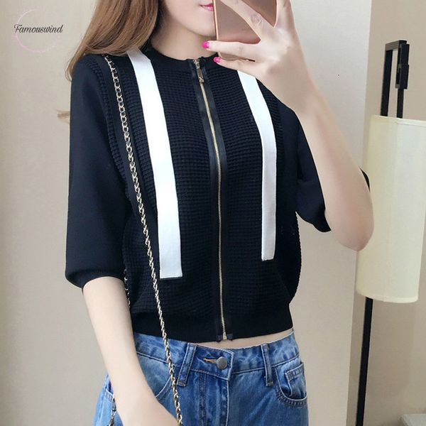 style korean women sweater o neck women thin knitted zipper long sleeve sweater hollow out sueter mujer, White;black
style korean women sweater o neck women thin knitted zipper long sleeve sweater hollow out sueter mujer, White;black