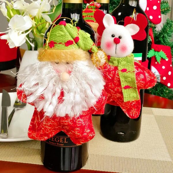 3pcs red wine bottle covers santa claus snowman deer red wine bottle cover christmas xmas decor for home new year supplies
3pcs red wine bottle covers santa claus snowman deer red wine bottle cover christmas xmas decor for home new year supplies