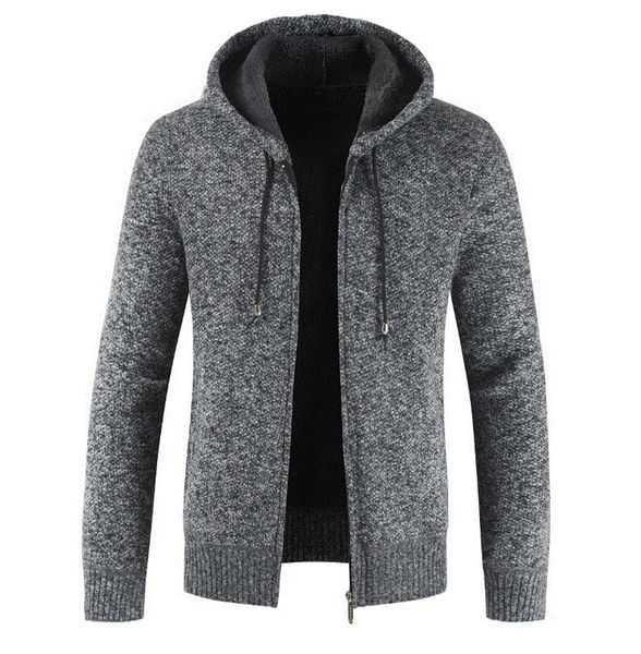fashion hooded jacket for men thick coats autumn and winter causal long sleeve cardigan mens zipper fly sweatshirts, Black
fashion hooded jacket for men thick coats autumn and winter causal long sleeve cardigan mens zipper fly sweatshirts, Black