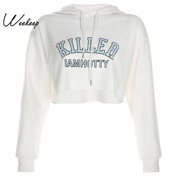 weekeep letter print cropped loose pullover sweatshirt women streetwear hooded long sleeve hoodies 2019, Black
weekeep letter print cropped loose pullover sweatshirt women streetwear hooded long sleeve hoodies 2019, Black
