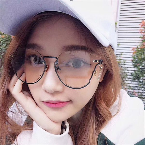 gradient lens fashion rimless women sunglasses for men vintage glasses cute cool retro black glasses sonnenbrille, White;black
gradient lens fashion rimless women sunglasses for men vintage glasses cute cool retro black glasses sonnenbrille, White;black