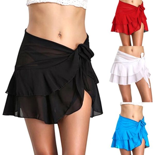 summer women mesh voile beach cover up solid ruffle chiffon beach sarong pareo short dress female swimwear perspective skirt, Blue;gray
summer women mesh voile beach cover up solid ruffle chiffon beach sarong pareo short dress female swimwear perspective skirt, Blue;gray