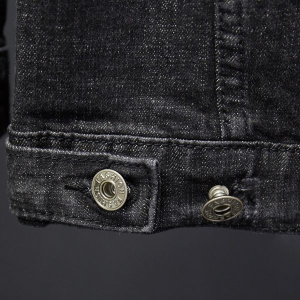 autumn brand new long sleeve single breasted lapel male denim jackets solid slim fit mens coats plus size fashion streetwear, Black;brown
autumn brand new long sleeve single breasted lapel male denim jackets solid slim fit mens coats plus size fashion streetwear, Black;brown