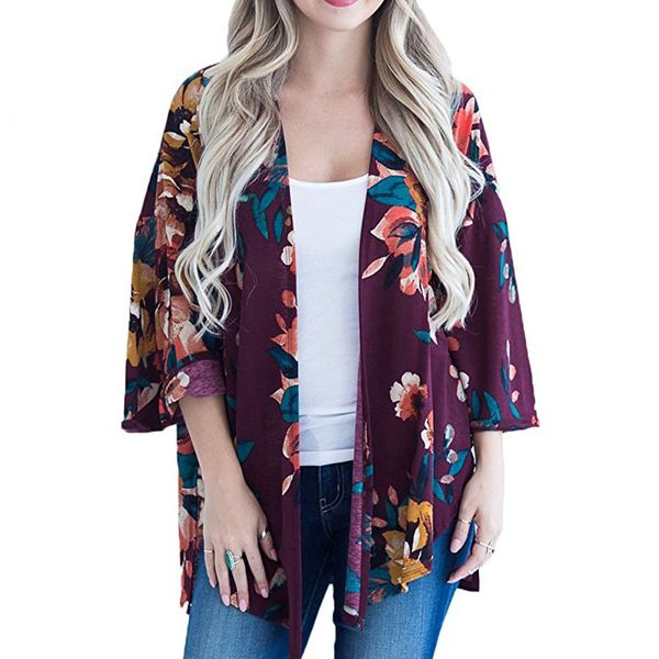 plus size summer kimono cardigan womens and blouses 2018 boho floral print shirts tunic ladies for womens clothing, White
plus size summer kimono cardigan womens and blouses 2018 boho floral print shirts tunic ladies for womens clothing, White