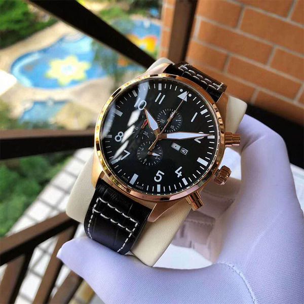 men watch professional design pilot series multi-function dial with calendar quartz wristwatch leather strap original buckle, Slivery;brown
men watch professional design pilot series multi-function dial with calendar quartz wristwatch leather strap original buckle, Slivery;brown