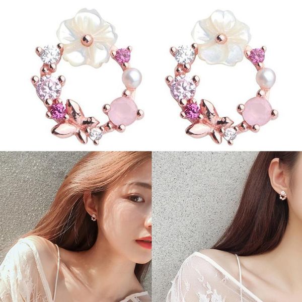 all- ear studs pearl flower rhinestone small circle zircon earrings rfid blocking, Golden
all- ear studs pearl flower rhinestone small circle zircon earrings rfid blocking, Golden