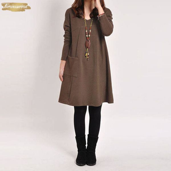 winter women dresses long blusas 2019 loose long sleeve solid o neck casual vestidos plus size s 5xl designer clothes, Black;gray
winter women dresses long blusas 2019 loose long sleeve solid o neck casual vestidos plus size s 5xl designer clothes, Black;gray