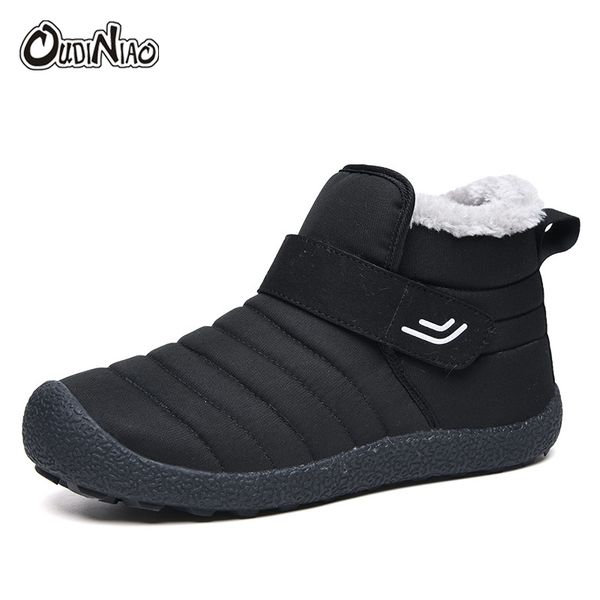 oudiniao warm ankle snow winter boots men plush warm winter men shoes round toe snow shoes waterproof slip on, Black
oudiniao warm ankle snow winter boots men plush warm winter men shoes round toe snow shoes waterproof slip on, Black