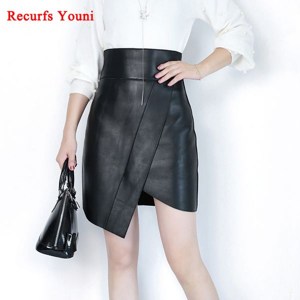 rys8343 women harajuku fashion show high waist asymmetrical oblique fork black skirt femme genuine leather streetwear wrap gonne
rys8343 women harajuku fashion show high waist asymmetrical oblique fork black skirt femme genuine leather streetwear wrap gonne