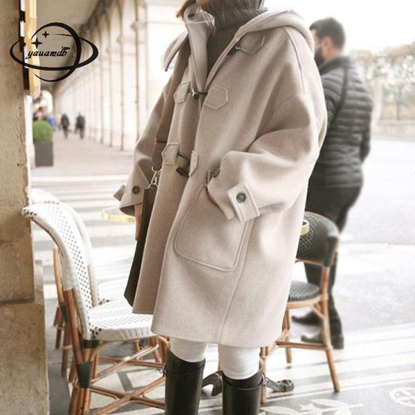womens wool coats spring autumn female blends jackets clothing hooded long solid color preppy style ladies outerwear clothes 132, Black
womens wool coats spring autumn female blends jackets clothing hooded long solid color preppy style ladies outerwear clothes 132, Black