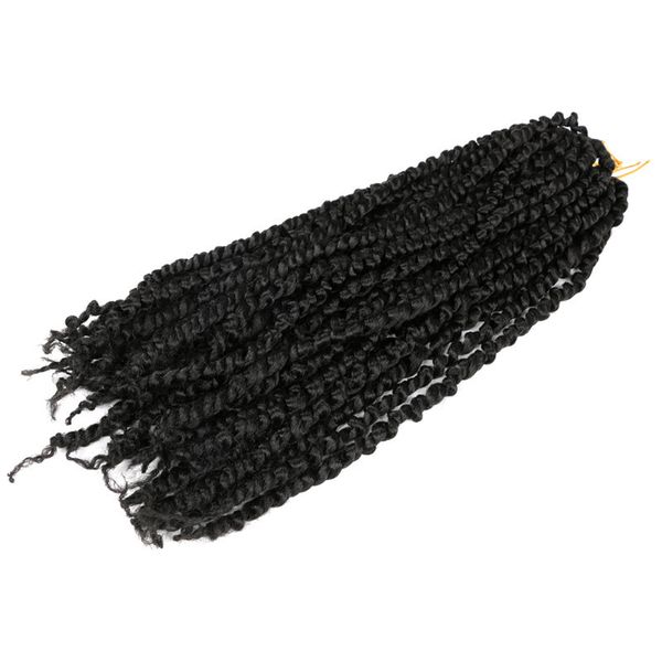 synthetic pre-twisted bomb spring twist hair 18 inch passion twists crochet hair 80g/pc synthetic braiding hair extensions, Black
synthetic pre-twisted bomb spring twist hair 18 inch passion twists crochet hair 80g/pc synthetic braiding hair extensions, Black
