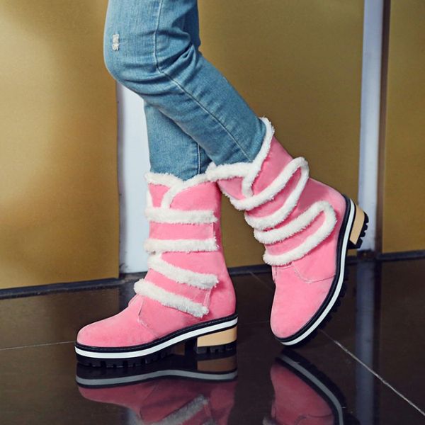 big size 9 10 11 12 boots women shoes ankle boots for women ladies shoes woman winter striped round head square heel, Black
big size 9 10 11 12 boots women shoes ankle boots for women ladies shoes woman winter striped round head square heel, Black