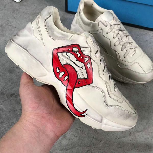 luxury vintage trainer women men designer shoes rhyton leather sneaker designer shoes with strawberry wave mouth tiger print outdoor shoes, Black
luxury vintage trainer women men designer shoes rhyton leather sneaker designer shoes with strawberry wave mouth tiger print outdoor shoes, Black