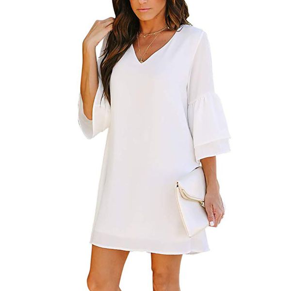 women's dress sweet & cute loose v-neck bell sleeve shift dress mini dress plus size -2xl 2020, Black;gray
women's dress sweet & cute loose v-neck bell sleeve shift dress mini dress plus size -2xl 2020, Black;gray