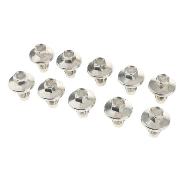 engine oil drain plug nut screw w/gasket m14x1.5 for mazda fiat ford jeep chrysler (10 pieces, silver
engine oil drain plug nut screw w/gasket m14x1.5 for mazda fiat ford jeep chrysler (10 pieces, silver