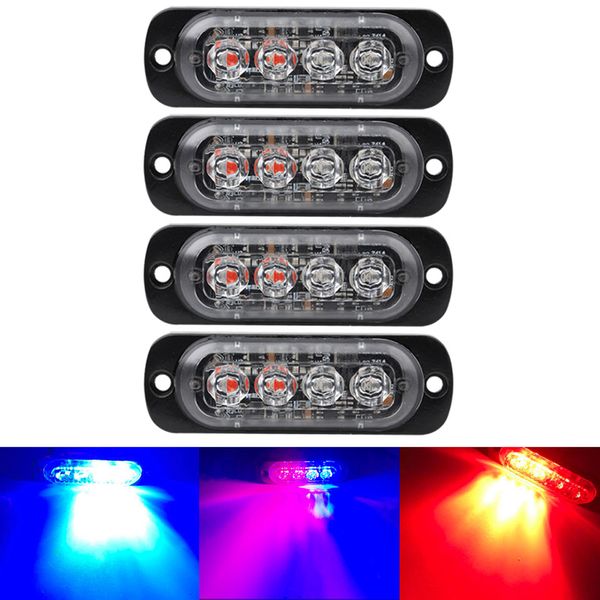 4-led ultra-thin flash light car and motorcycle side lights red and blue truck warning flash light
4-led ultra-thin flash light car and motorcycle side lights red and blue truck warning flash light