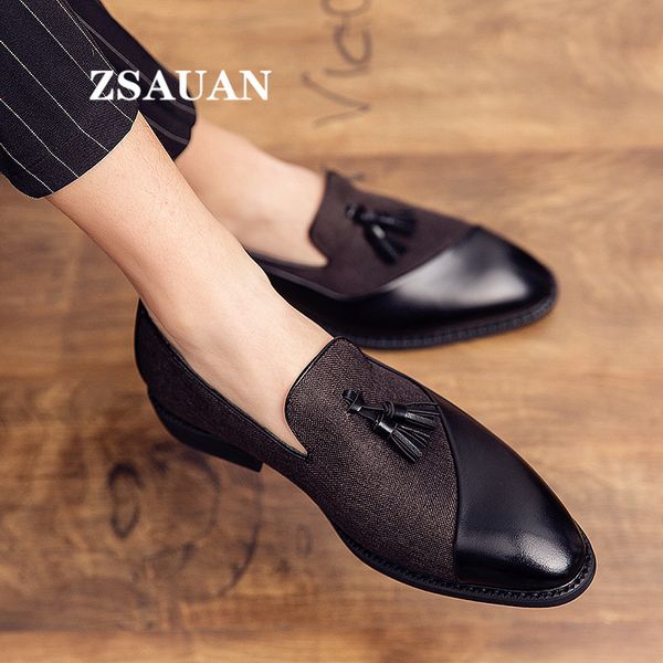 zsauan semi-formal pu leather men's suit shoes glamorous blue tassel italian graceful man dress shoes big size 46 47 48, Black
zsauan semi-formal pu leather men's suit shoes glamorous blue tassel italian graceful man dress shoes big size 46 47 48, Black