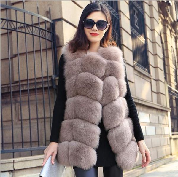 2019 winter women's faux fur coat artificial fur vest furry vests femme jackets plus size warm fake gilet z392, Black
2019 winter women's faux fur coat artificial fur vest furry vests femme jackets plus size warm fake gilet z392, Black