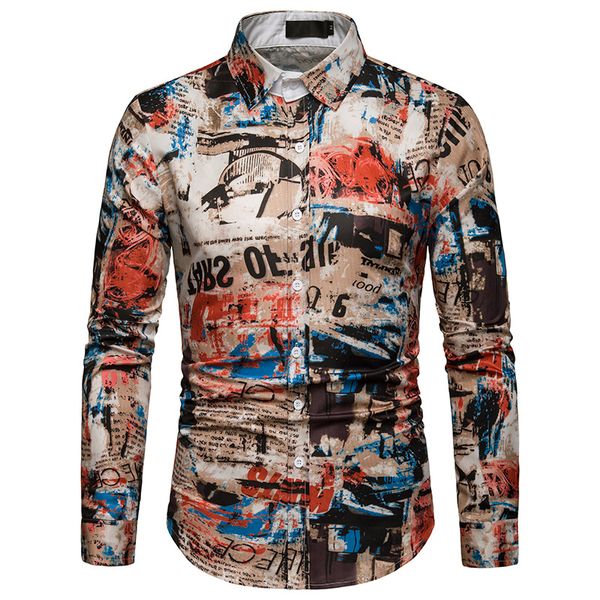 men's long sleeve shirt printed long sleeve shirt men mens dress shirts streetwear dressshirtsmenshirts for men camisa masculina, White;black
men's long sleeve shirt printed long sleeve shirt men mens dress shirts streetwear dressshirtsmenshirts for men camisa masculina, White;black
