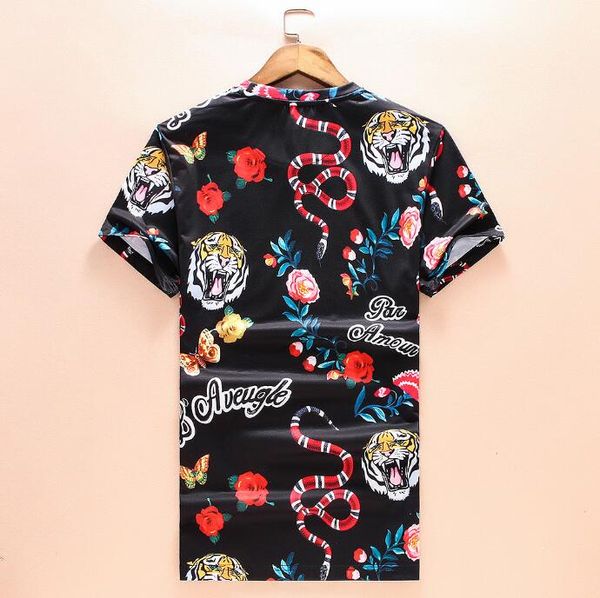 2019 summer new o tee cotton short sleeve breathable women/men flower snake tiger t shirt gg casual outdoor streetwear t-shirts #005, White;black
2019 summer new o tee cotton short sleeve breathable women/men flower snake tiger t shirt gg casual outdoor streetwear t-shirts #005, White;black