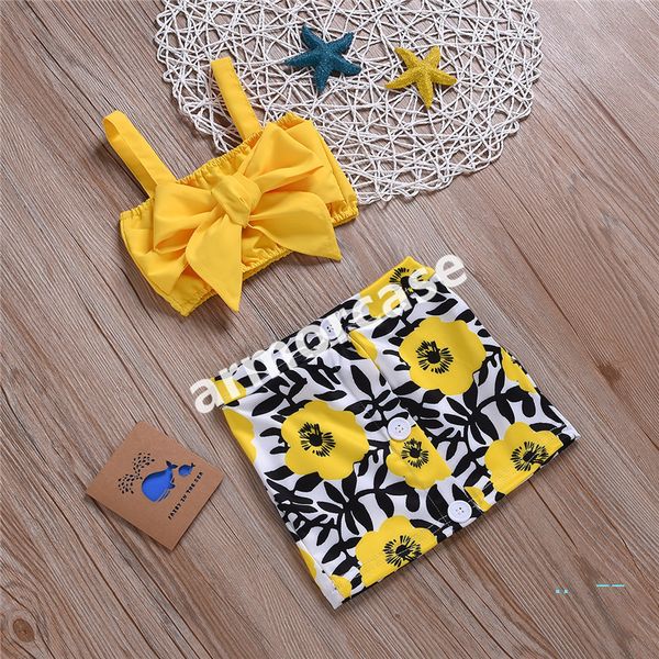 fashion cute girls princess bowknot strapless tube + floral print mini skirt kids summer dresses suits two piece clothing sets cz317, White
fashion cute girls princess bowknot strapless tube + floral print mini skirt kids summer dresses suits two piece clothing sets cz317, White