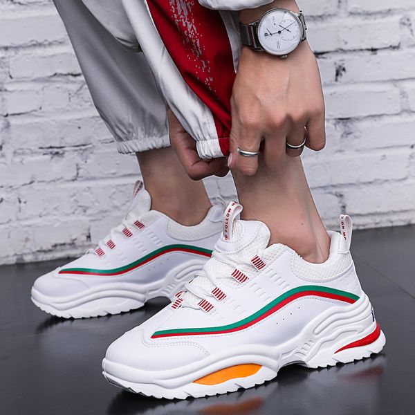 Men Women Sport Running Shoes Mesh Breathable Height Increasing Sneakers Fashion Mixed Color Lace-up Women Platform Shoe Couples
Men Women Sport Running Shoes Mesh Breathable Height Increasing Sneakers Fashion Mixed Color Lace-up Women Platform Shoe Couples