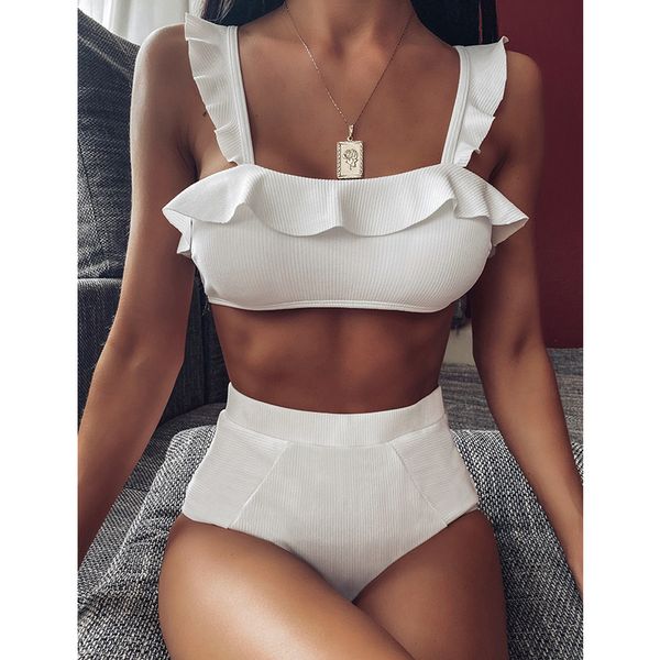 2020 sexy сборки высокой талией бикини купальники женщин купальник push up бикини set solid купальный костюм лето пляжная одежда купальный к, White;black
2020 sexy сборки высокой талией бикини купальники женщин купальник push up бикини set solid купальный костюм лето пляжная одежда купальный к, White;black