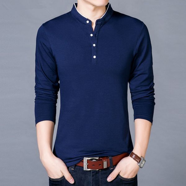 t-shirt men spring autumn new cotton t shirt men solid color tshirt mandarin collar long sleeve tees s-4xl, White;black
t-shirt men spring autumn new cotton t shirt men solid color tshirt mandarin collar long sleeve tees s-4xl, White;black