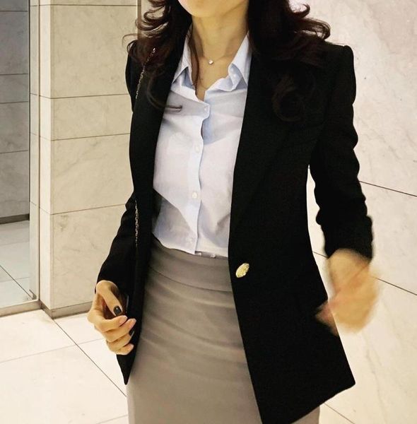 2020 spring new women blazer coat female fashion black coat outerwear ddxgz2, White;black
2020 spring new women blazer coat female fashion black coat outerwear ddxgz2, White;black