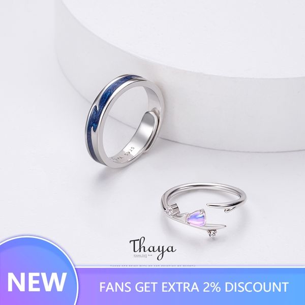thaya falling love adjustable couple rings 925 silver chromatic rings for women engagement gift, Golden;silver
thaya falling love adjustable couple rings 925 silver chromatic rings for women engagement gift, Golden;silver