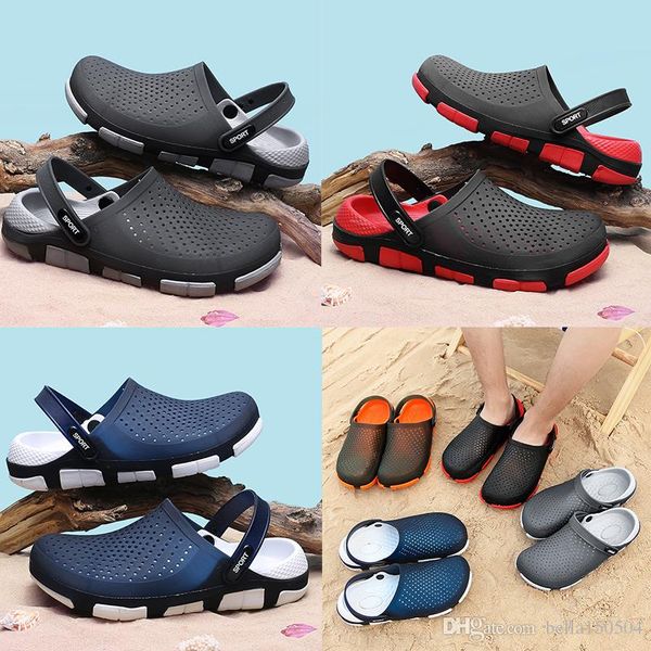designer sandals jelly beach shoes men sandals casual shoes slippers beach flip-flops outdoor slippers light weight sandals, Black
designer sandals jelly beach shoes men sandals casual shoes slippers beach flip-flops outdoor slippers light weight sandals, Black
