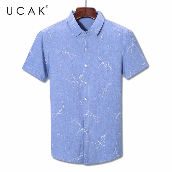 men's casual shirts ucak brand 2021 summer arrival striped short sleeve men clothes turn-dwon collar shirt clothing streetwear u6049, White;black
men's casual shirts ucak brand 2021 summer arrival striped short sleeve men clothes turn-dwon collar shirt clothing streetwear u6049, White;black