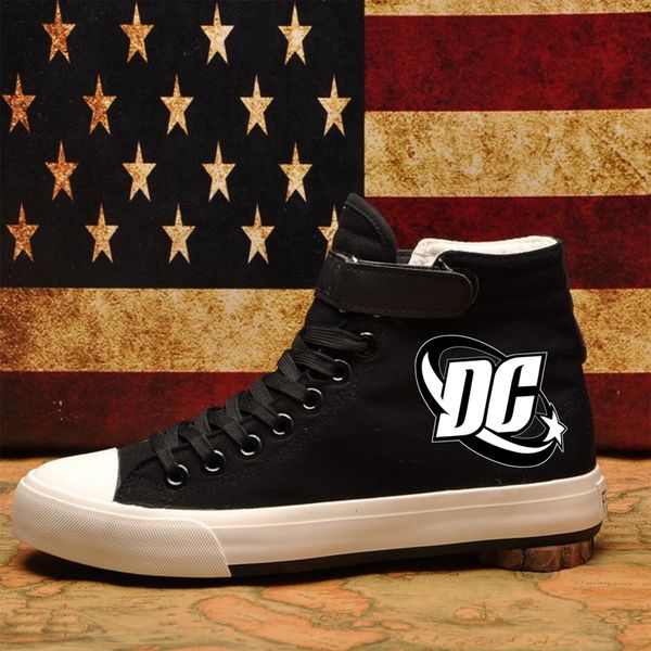 printing cool cartoon superman batman logo canvas high-flat casual men's shoes fashion students, Black
printing cool cartoon superman batman logo canvas high-flat casual men's shoes fashion students, Black