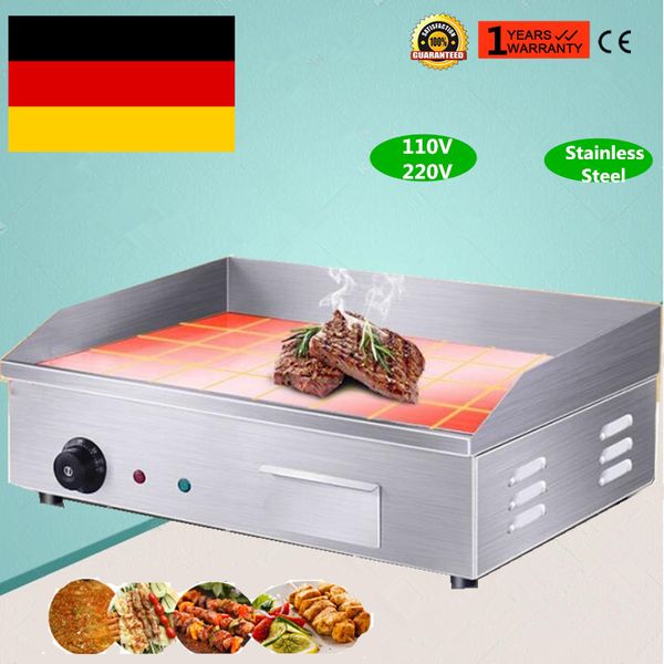 110v / 220v 3000w нержавеющей стали коммерческая электрические griddle прилавок кухня hotplate
110v / 220v 3000w нержавеющей стали коммерческая электрические griddle прилавок кухня hotplate