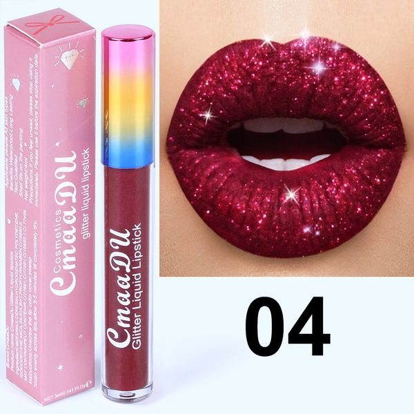 shining lip lipstick women cosmetics gliter metallic diamond makeups liquid lipstick @me88
shining lip lipstick women cosmetics gliter metallic diamond makeups liquid lipstick @me88