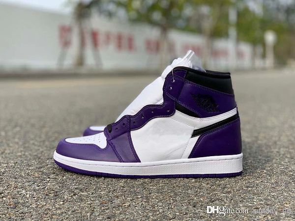 est release air authentic 1 high og court purple basketball shoes men court purple sports sneakers 555088-500 with box
est release air authentic 1 high og court purple basketball shoes men court purple sports sneakers 555088-500 with box