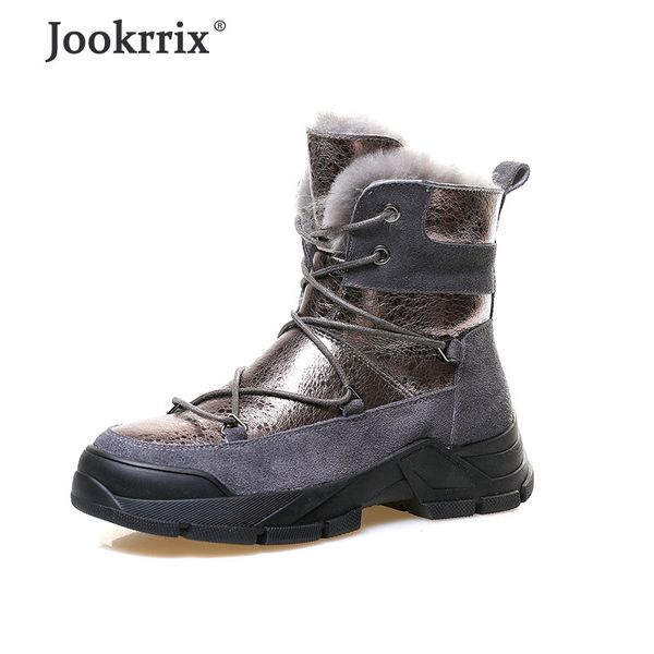 jookrrix 2019 women fashion genuine leather snow boots female short boots women comfortable wedges thick sole shoes, Black
jookrrix 2019 women fashion genuine leather snow boots female short boots women comfortable wedges thick sole shoes, Black
