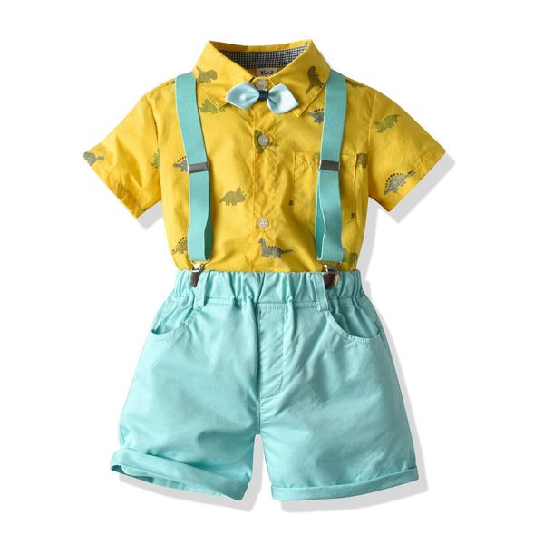 toddler 2020 baby summer clothing baby boy gentleman clothes bow tie shirt overall shorts pants outfit set dinosaur checked, White
toddler 2020 baby summer clothing baby boy gentleman clothes bow tie shirt overall shorts pants outfit set dinosaur checked, White