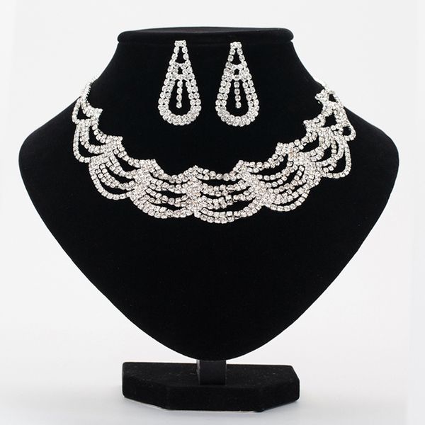 yfjewe for women party prom jewelry sets jewellery new silvery plated austrian rhinestone chain necklace earrings sets n348, Silver
yfjewe for women party prom jewelry sets jewellery new silvery plated austrian rhinestone chain necklace earrings sets n348, Silver