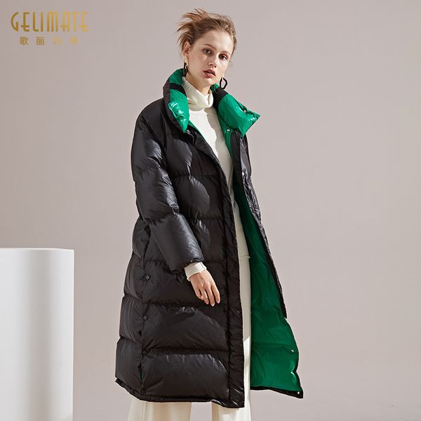 down jacket female 2019 new fashion long section light white duck down long-sleeved jacket 147, Black
down jacket female 2019 new fashion long section light white duck down long-sleeved jacket 147, Black