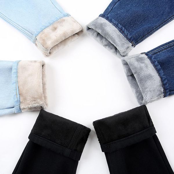 new winter plus velvet thick jeans women loose high waist bf wind straight full length denim fashion comfortable versatile jeans, Blue
new winter plus velvet thick jeans women loose high waist bf wind straight full length denim fashion comfortable versatile jeans, Blue