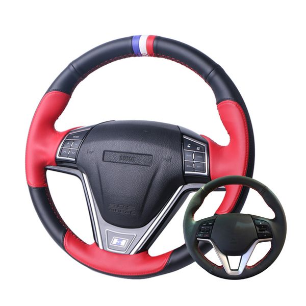 diy leather black hand-stitched car steering wheel cover for tucson 2015 2016
diy leather black hand-stitched car steering wheel cover for tucson 2015 2016