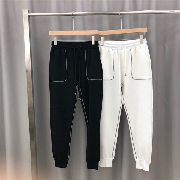 panelled mens designer pants casuual reflective line back pocket letter embroidery mens pants fashion males clothing, Black
panelled mens designer pants casuual reflective line back pocket letter embroidery mens pants fashion males clothing, Black