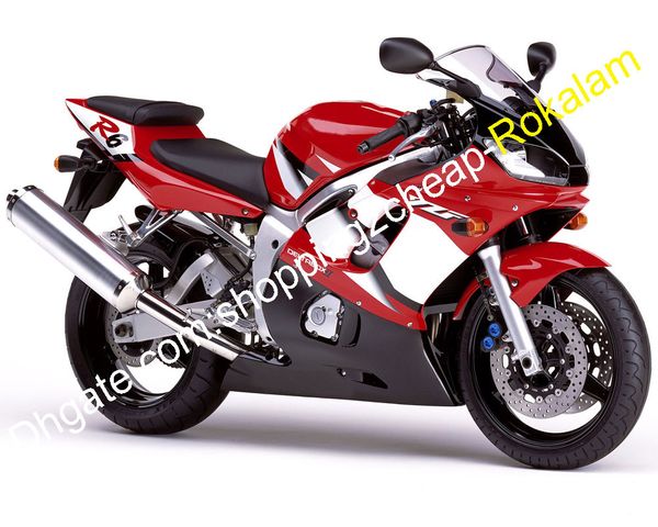 yzf600r yzf r6 fairing set for yamaha yzfr6 1998 1999 2000 2001 2002 motorbike cowlings red white black (injection molding)
yzf600r yzf r6 fairing set for yamaha yzfr6 1998 1999 2000 2001 2002 motorbike cowlings red white black (injection molding)