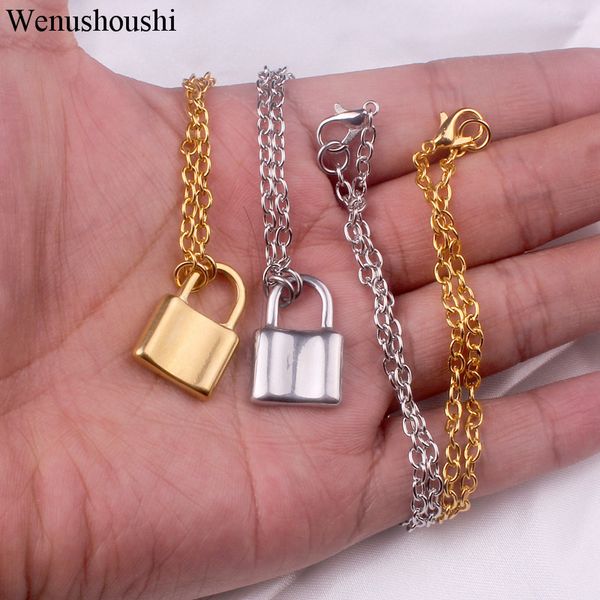 1.5 * 2.3cm замок ожерелье женщин цинковый сплав нержавеющей стали кулон моды висячий ожерелья мужчины подарки золотого цвета ювелирные изде, Silver
1.5 * 2.3cm замок ожерелье женщин цинковый сплав нержавеющей стали кулон моды висячий ожерелья мужчины подарки золотого цвета ювелирные изде, Silver