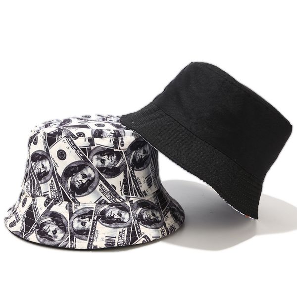 2020 new dollar print bob chapeau streetwear men bucket hats two side reversible fisherman hat outdoor gorros pescador hip hop 
2020 new dollar print bob chapeau streetwear men bucket hats two side reversible fisherman hat outdoor gorros pescador hip hop