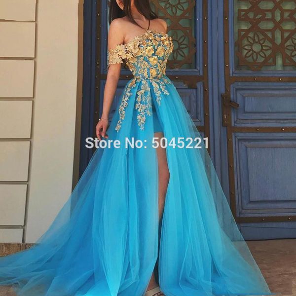 blue muslim evening dresses 2019 lace off the shoulder high slit tulle islamic dubai kaftan saudi arabic long evening gown prom, White;black
blue muslim evening dresses 2019 lace off the shoulder high slit tulle islamic dubai kaftan saudi arabic long evening gown prom, White;black