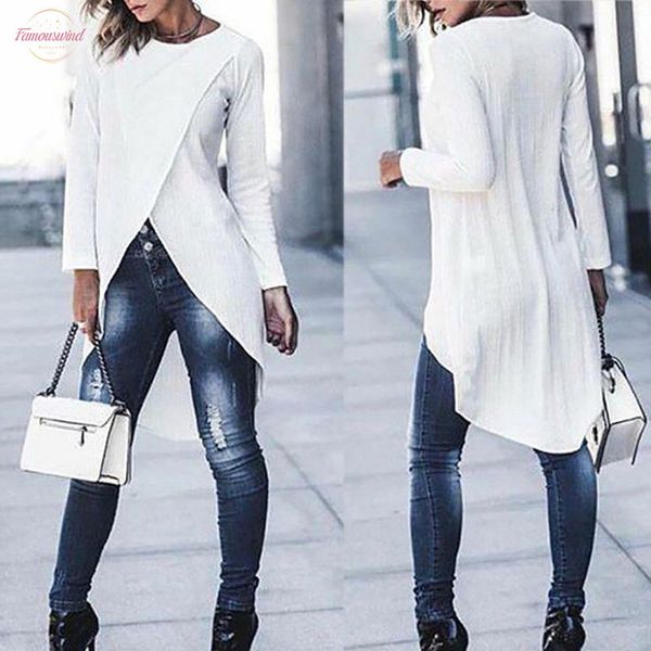 womens and blouses 2020 fashion women ladies casual long sleeve forking irregular blouse pullover shirt womens clothes, White
womens and blouses 2020 fashion women ladies casual long sleeve forking irregular blouse pullover shirt womens clothes, White