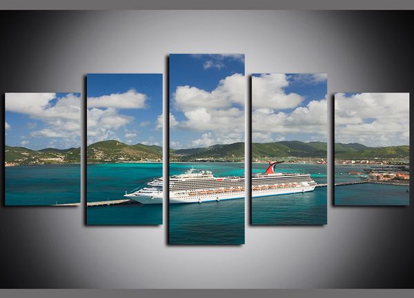 5 panels great cruise ship boat seascape artwork giclee canvas print modern abstract pictures paintings on canvas home decor
5 panels great cruise ship boat seascape artwork giclee canvas print modern abstract pictures paintings on canvas home decor